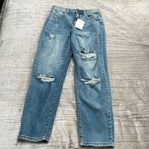 Sneak Peak high rise boyfriend jeans
